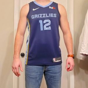 Nike Ja Morant Memphis Grizzlies Authentic Jersey Blue Medium